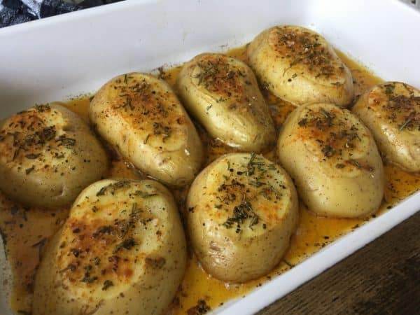 Zitronen Kartoffeln aus dem Ofen